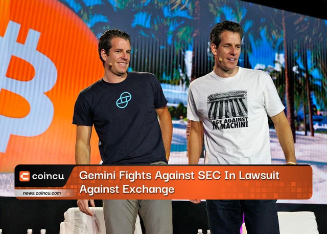 Gemini Fights Against SEC In Lawsuit Against Exchange