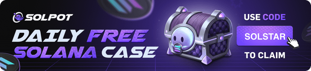 Free Daily Sol case containing upto 10 SOL and Airdrop every 30 mins!